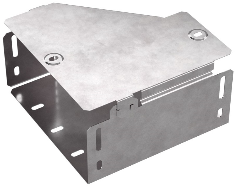 Переходник правый для лотка с крышкой Промрукав Стандарт 200х100х100 фото Переходник правый для лотка с крышкой Промрукав Стандарт 200х100х100 картинка